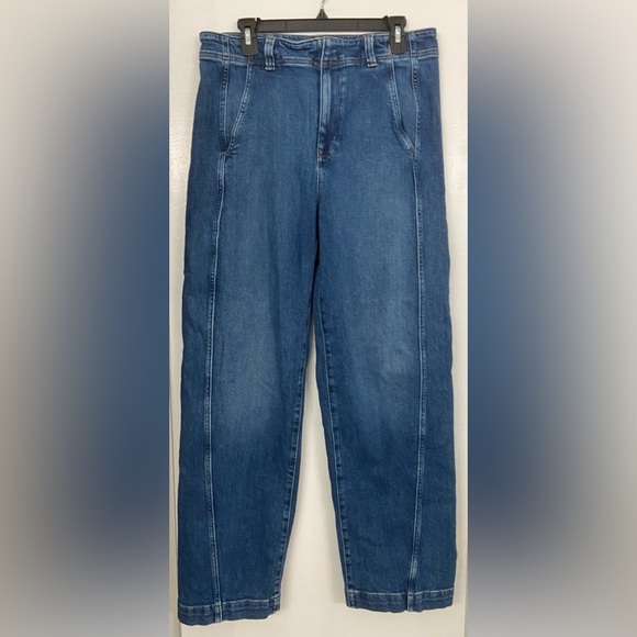 Madewell Tapered Denim Trouser Jeans Blue Size 30 - Picture 4 of 10